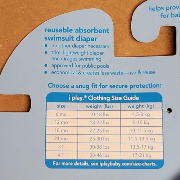 I-Play Swimsuit Diaper 6 Months Pink - Picture 6 of 6